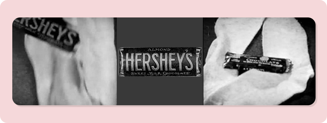прмер продакт-плейсмента для батончиков Hershey's